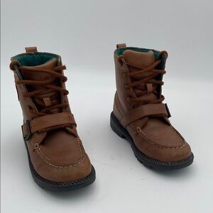 Polo Ralph Lauren Leather Ranger Hi II Boot Brown Ankle boys 12 Casual outdoor